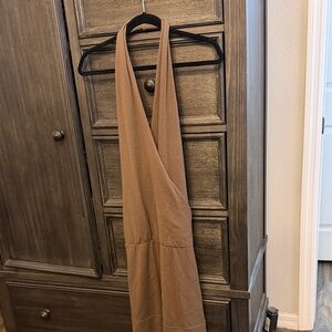 Vince Dress NWT Backless plunging front 100% Cashmere dress